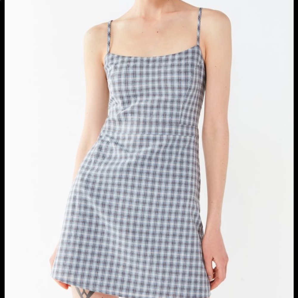 Urban Outfitters Emma Plaid Mini Dress